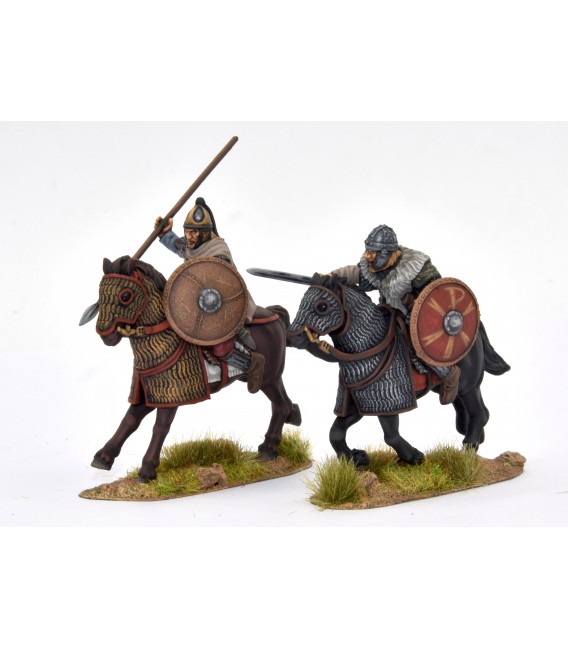 Caballería pesada visigoda 1, caballos con armadura