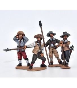 Artilleros españoles disparando