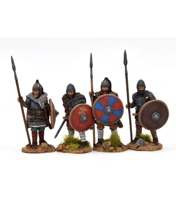 Armoured Visigoth warriors standing 2