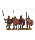 Visigoth unarmoured warriors standing 1