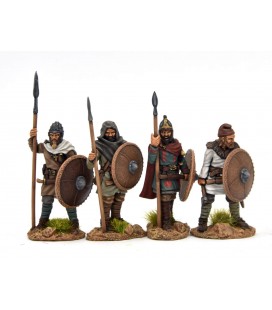 Guerreros visigodos sin armadura parados 2