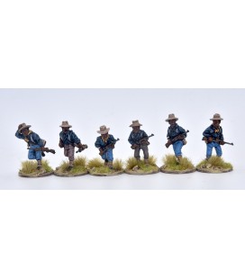 9.º y 10.º de caballería (Buffalo soldiers) avanzando