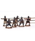 Armoured pikemen attacking (pikes not included)