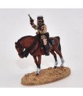 Mounted officer with kepi