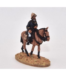 Oficial a caballo con salacot (Paul Brundsaux)