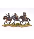 Cavalry charging with pistol, breastplate and soft hat