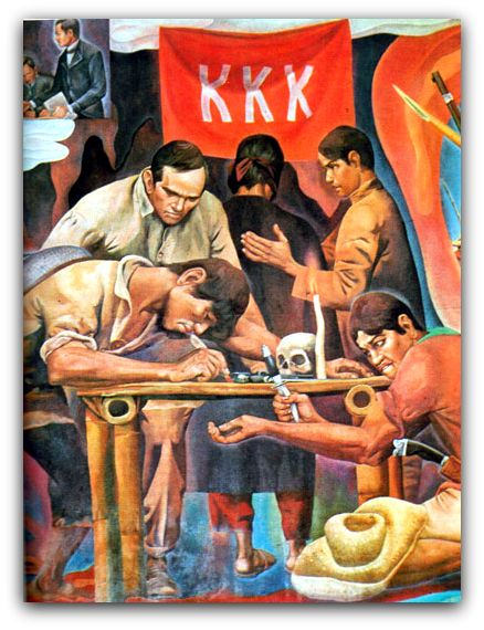 Ritual de adscripción al Katipunan en el que se firmaba con sangre.