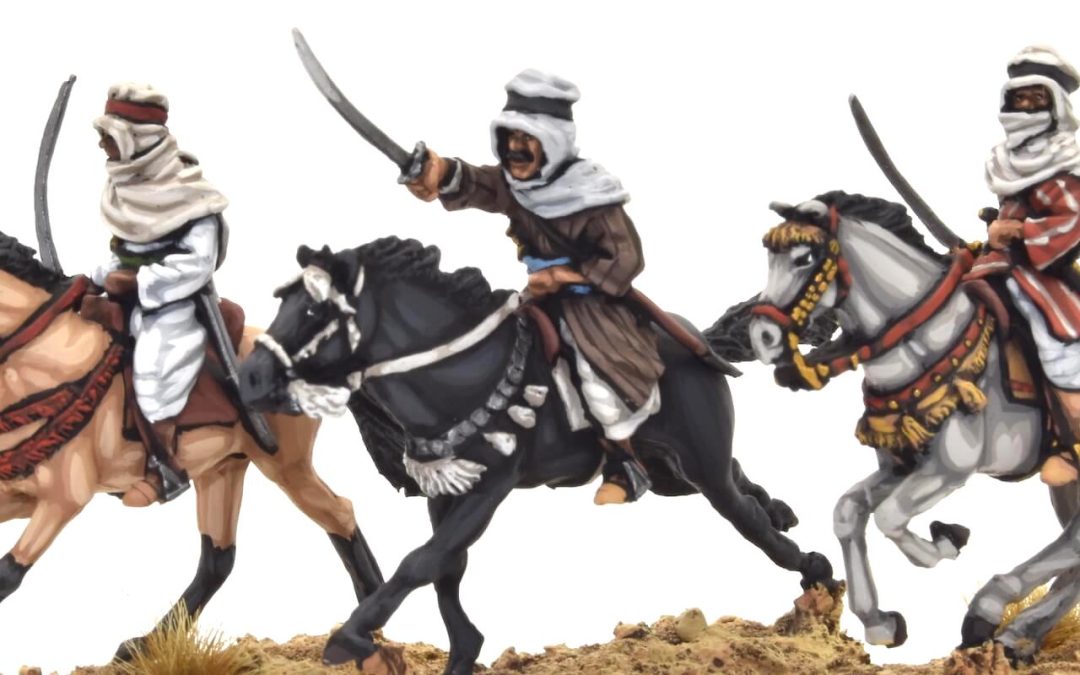 BER5-Caballería árabe/bereber, pañuelos kufiya, espadas