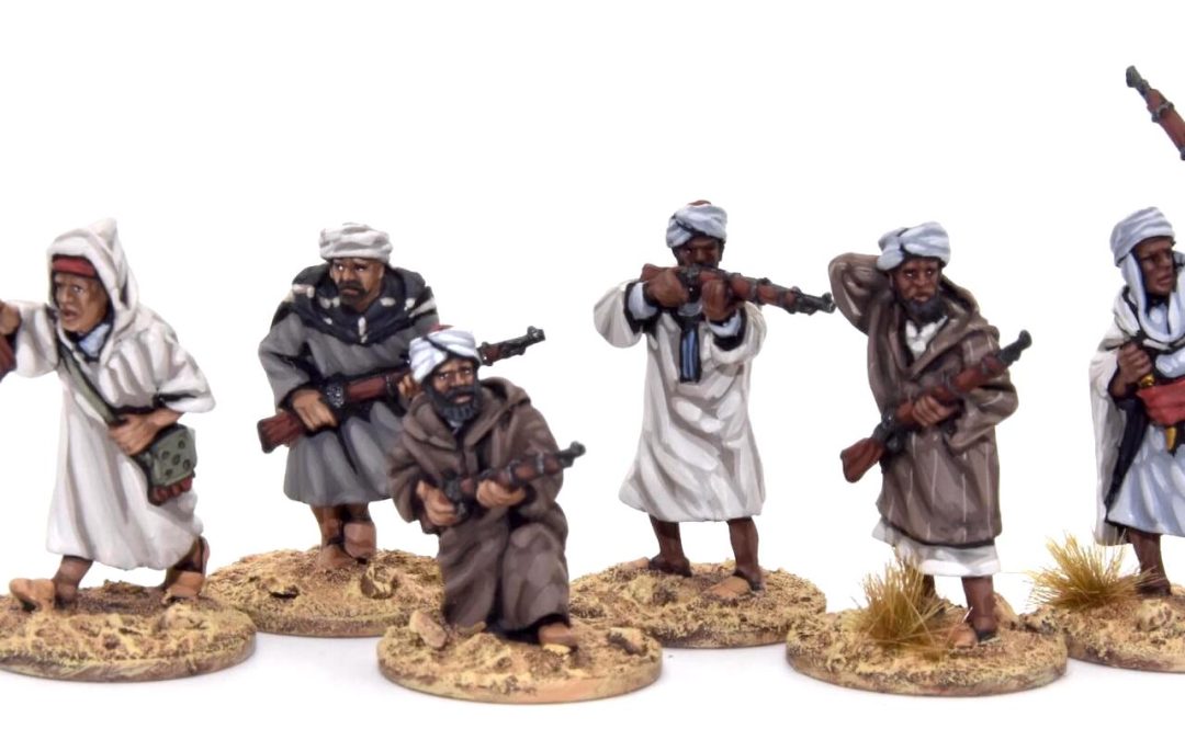 BER9-Arab/Berber on foot, turbans and rifles