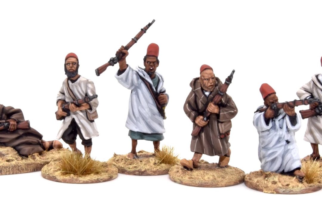 BER10-Arab/Berber on foot, caps and rifles