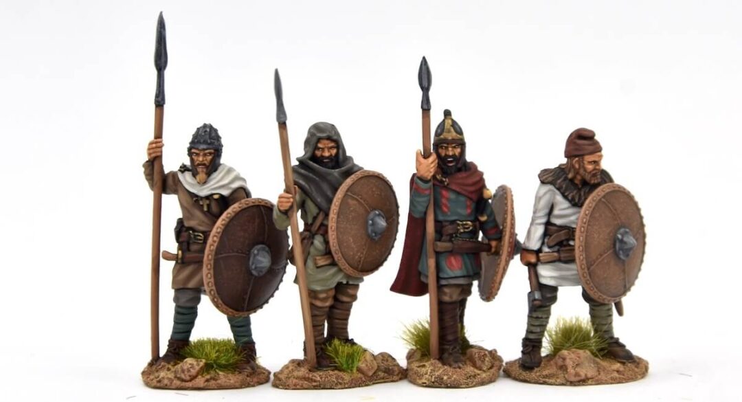Visigoth unarmoured warriors, standing