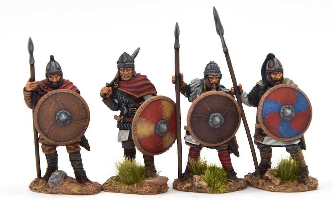 Visigoth armoured warriors, standing